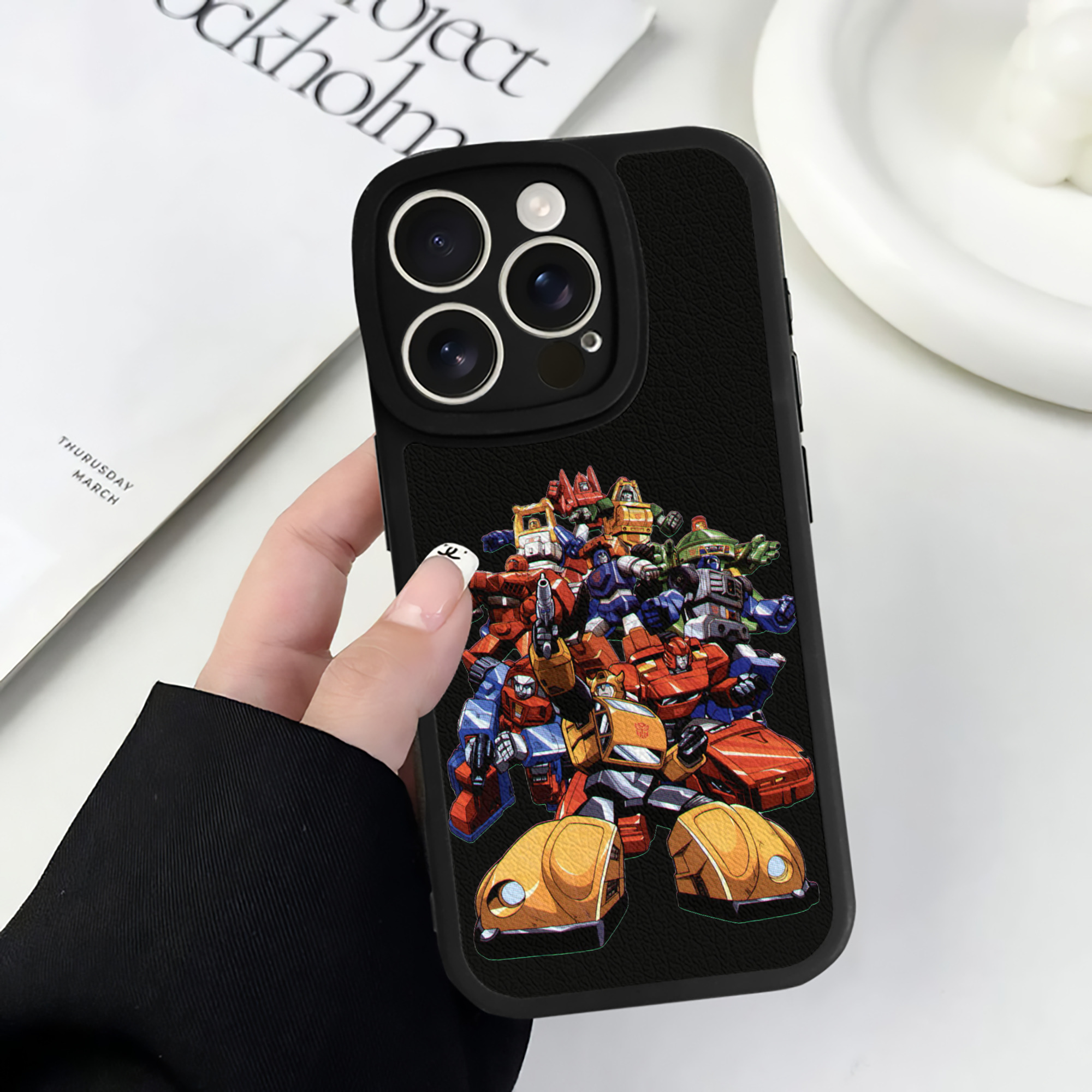 （画像用）  【iPhone 16シリーズ対応】シリコンスマホケース（レザー調） 材質：シリコン
